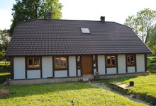 German style house with roof tiles