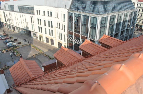 Copper roof in Old Riga
